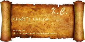 Kinál Celina névjegykártya